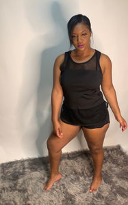 'Movie Nite' Mesh Short Set