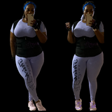 High waisted active set